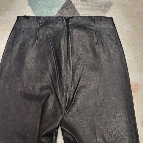 Rag & bone 100% leather Simone black pants Size 4 - Picture 7 of 14